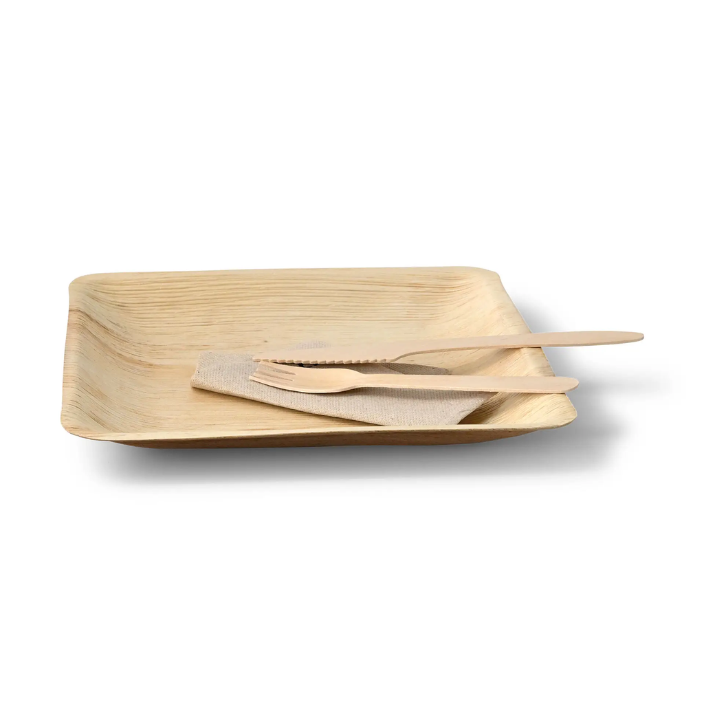 Palmblad bord 20x20 cm, vierkant