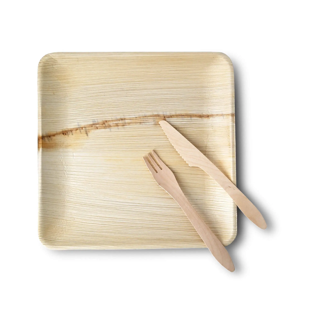Palmblad bord 25x25 cm, vierkant