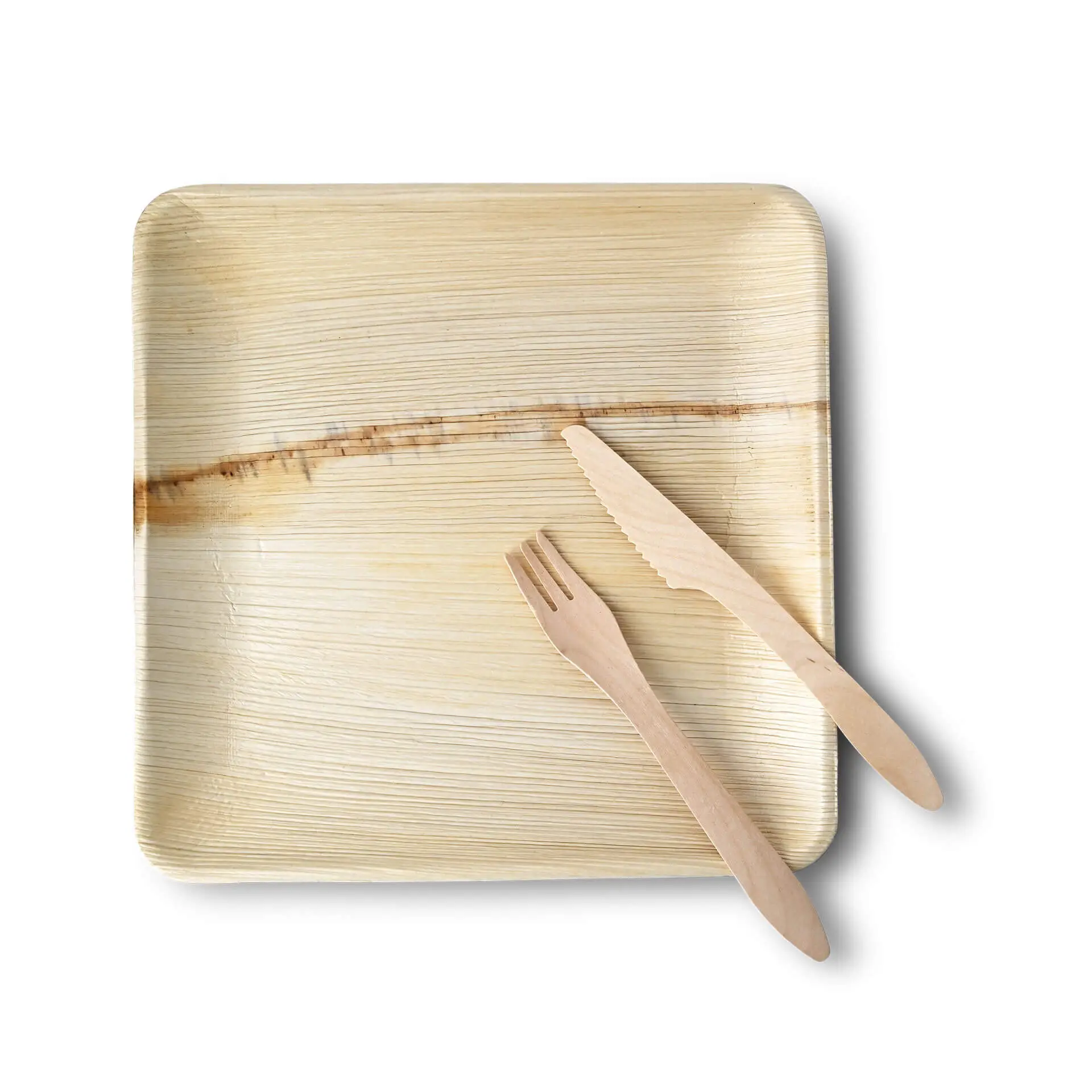 Palmblad bord 25x25 cm, vierkant