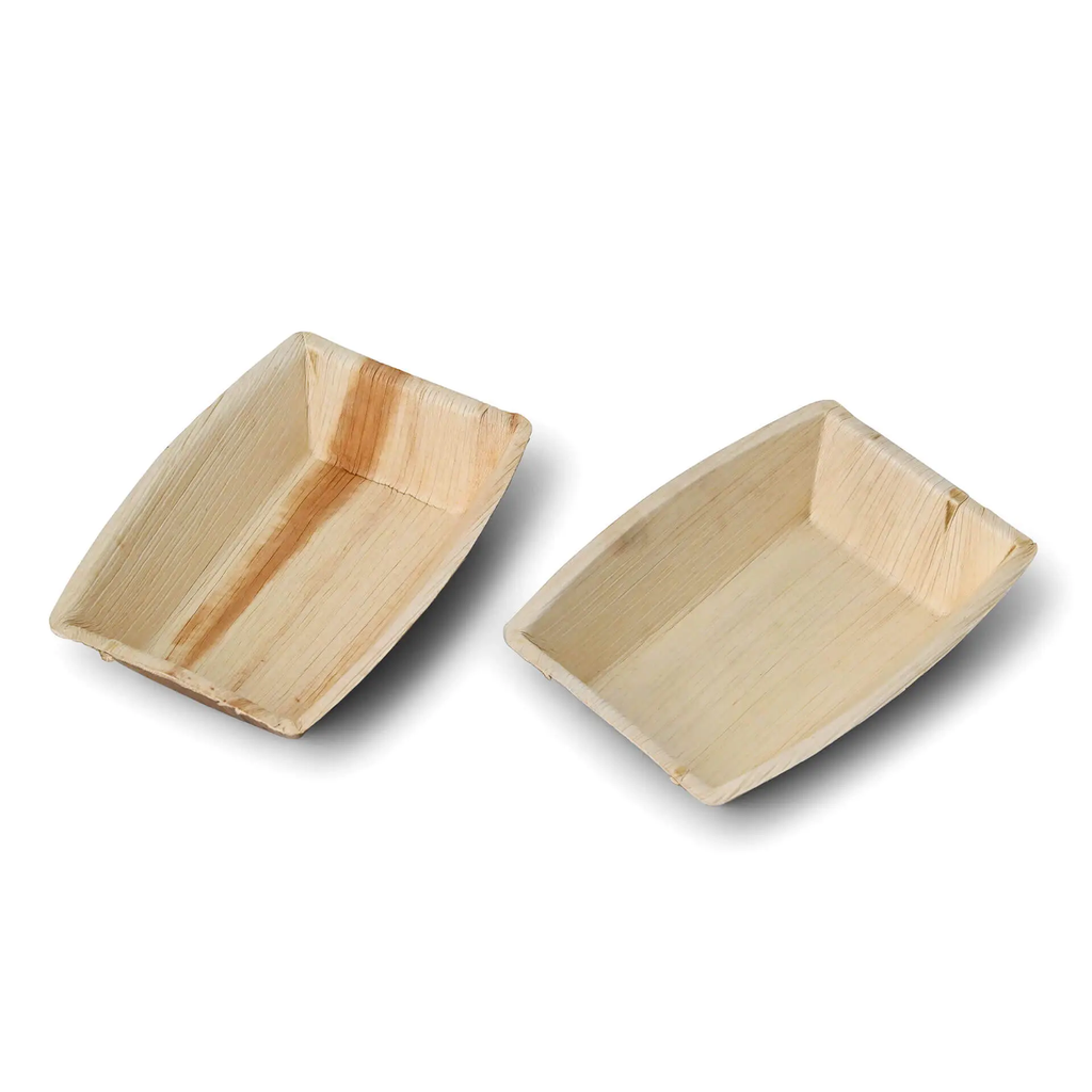 Palmblad schaal 17x12 cm, 400 ml, rechthoekig