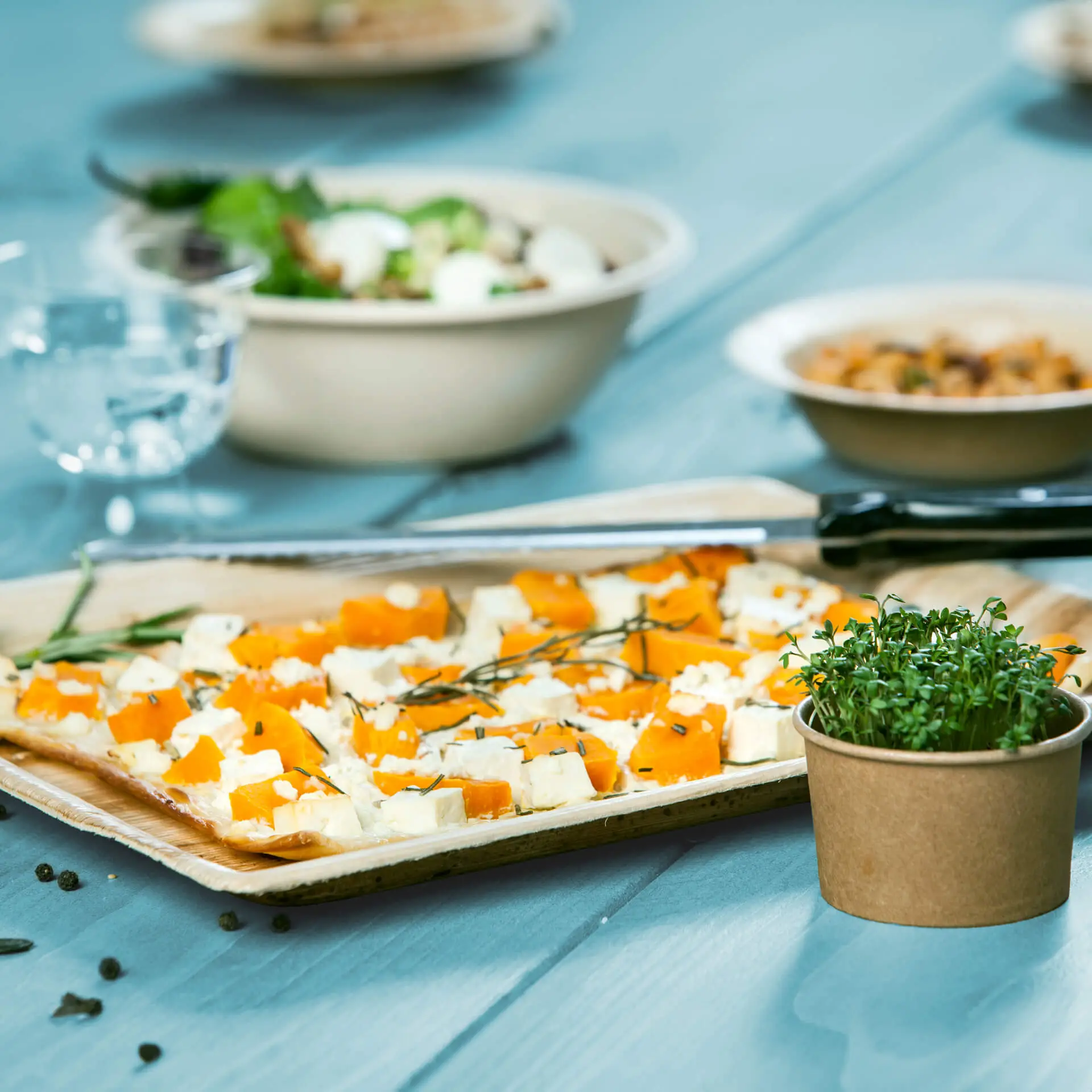 Palmblad ½ Gastro-Norm tray 32,5 x 26,5 cm, rechthoekig