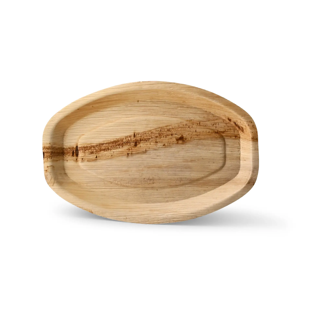 Palmblad schaal 38x25,5 cm, ovaal