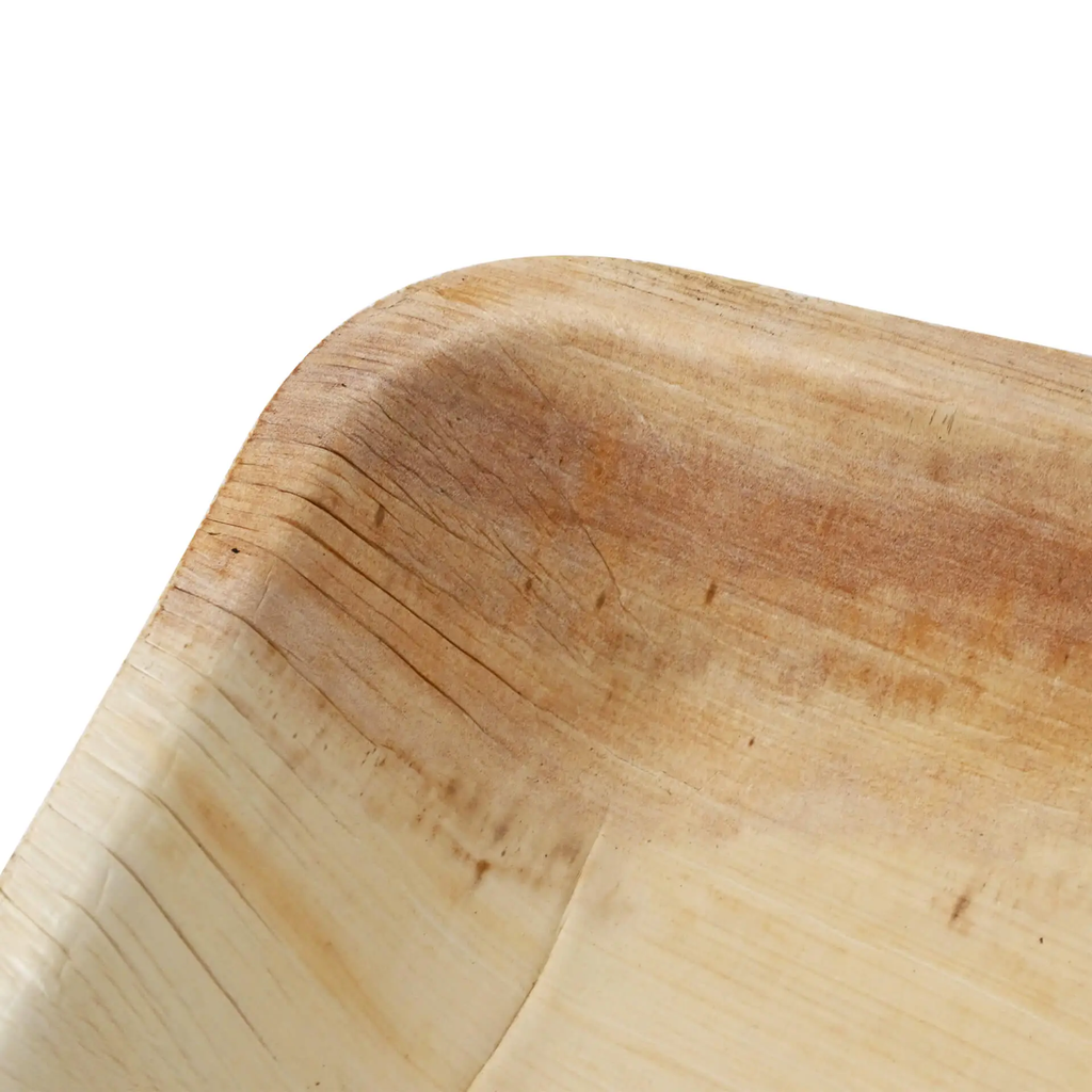 Palmblad bord 16x13 cm, 3 cm diep, rechthoekig