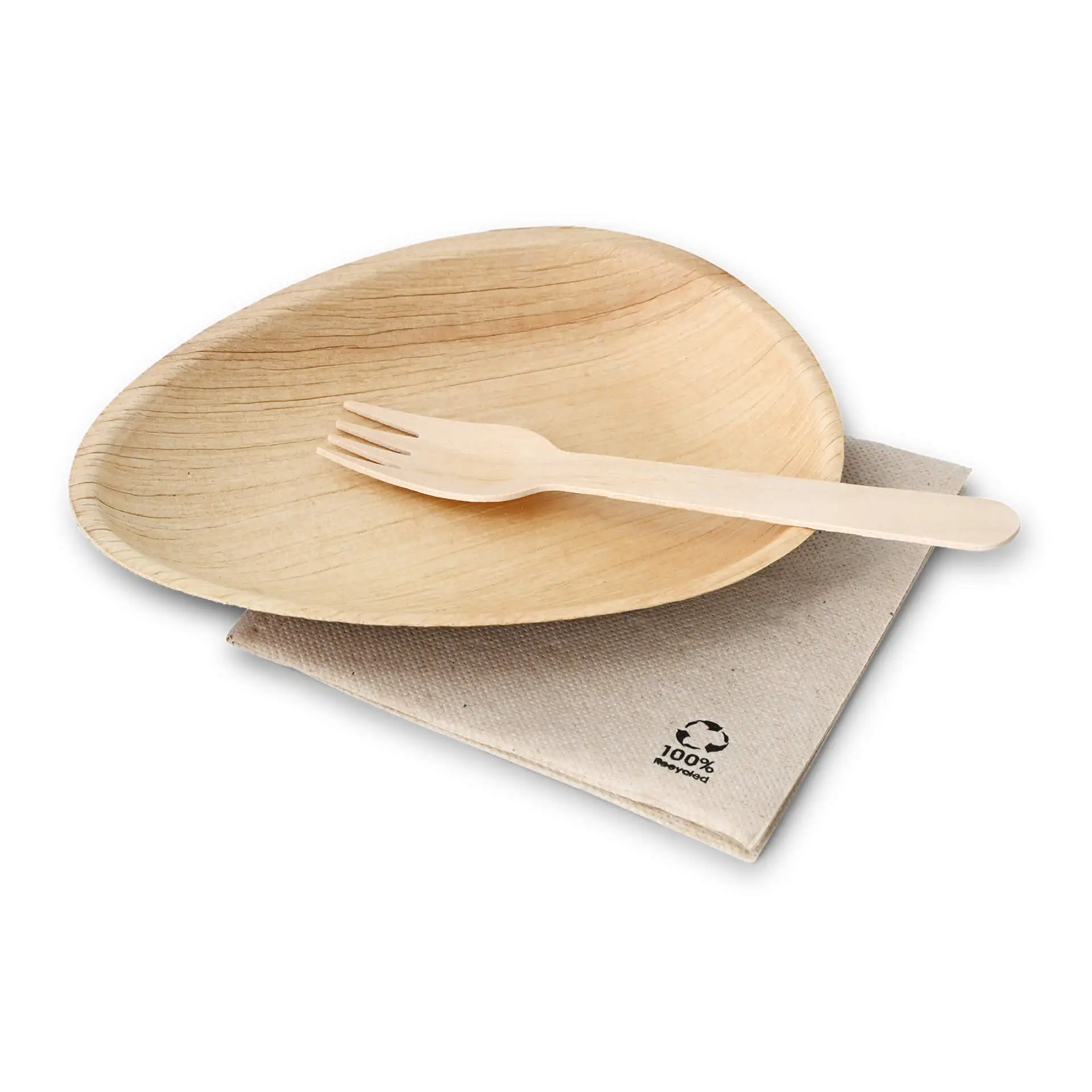 Palmblad bord 17 cm, druppelvormig