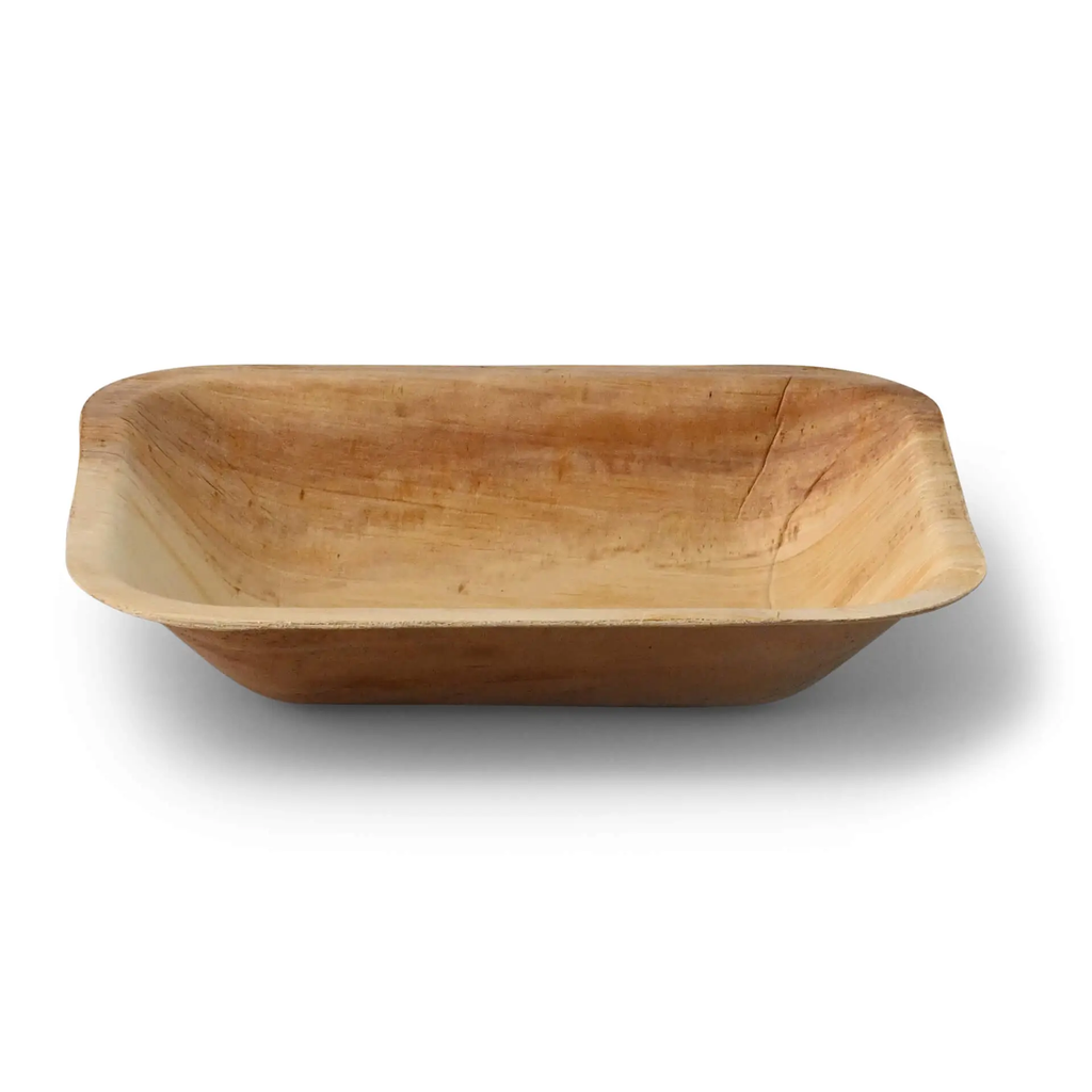 Palmblad bord 16x13 cm, 3 cm diep, rechthoekig